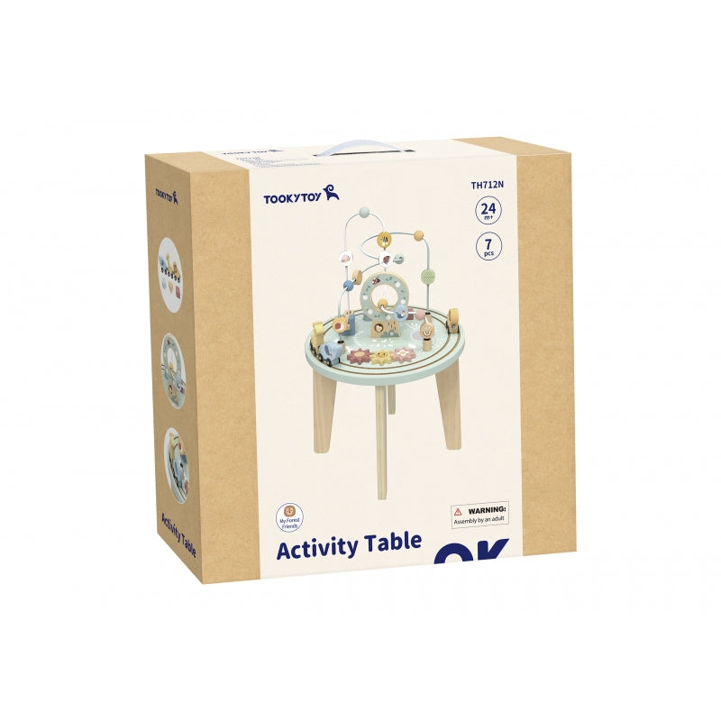 TOOKY TOY Trä Montessori Aktivitetsbord Motor Loop