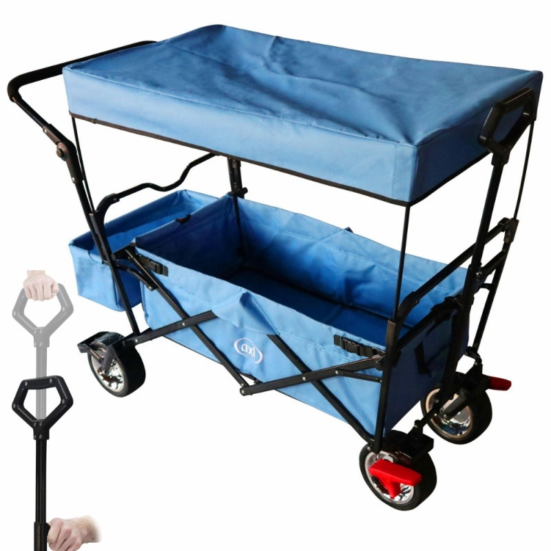 AXI Folding Beach Barnvagn med takbroms och väska 80Kg