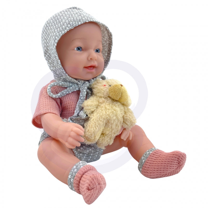 WOOPIE ROYAL Baby Doll 36 cm i teddybjörnskläder Mattillbehör