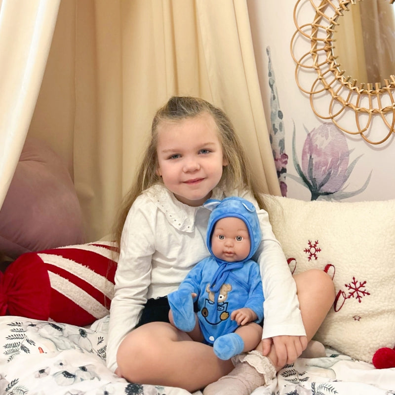 WOOPIE ROYAL Babydocka i teddybjörnskläder 46 cm