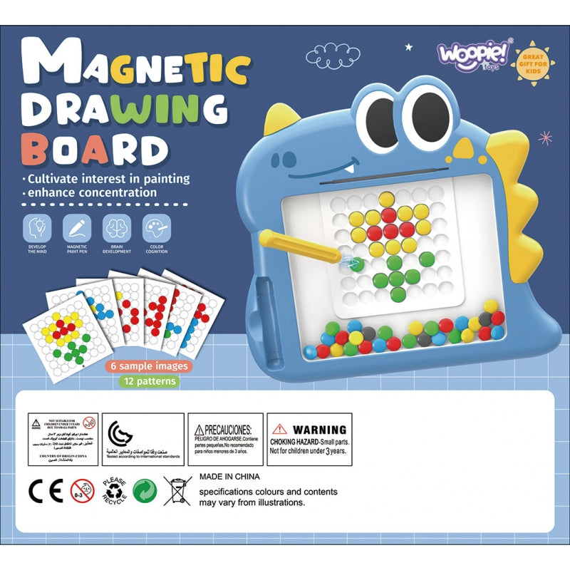 WOOPIE Magnetkort för barn Montessori MagPad Dinosaurie