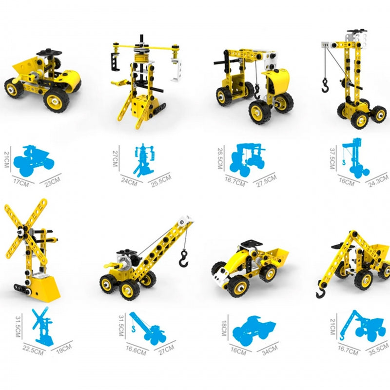 WOOPIE Vehicles Construction Set 8in1 STEAM Blocks