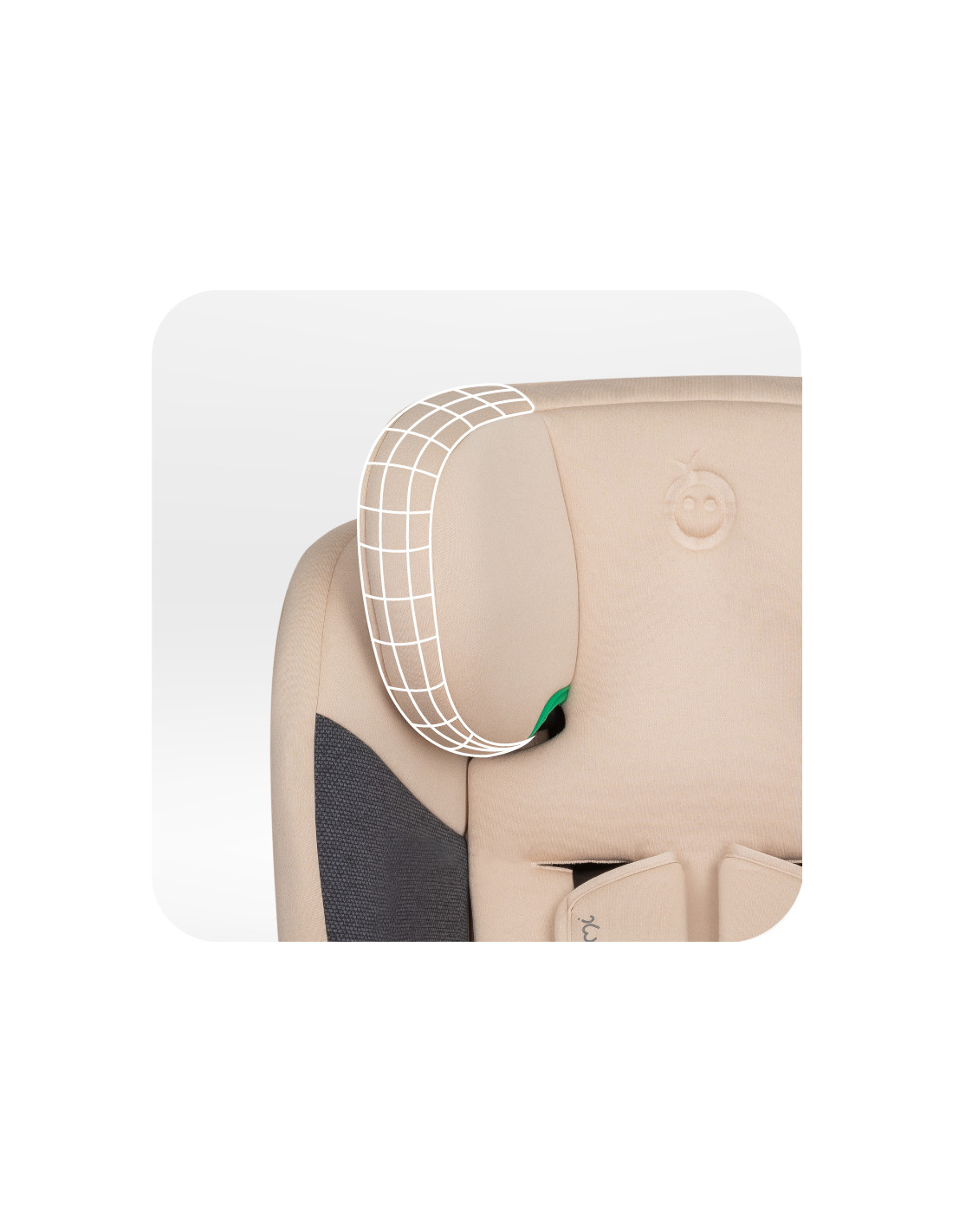 MoMi EMI Car seat 360° Rotation, Beige
