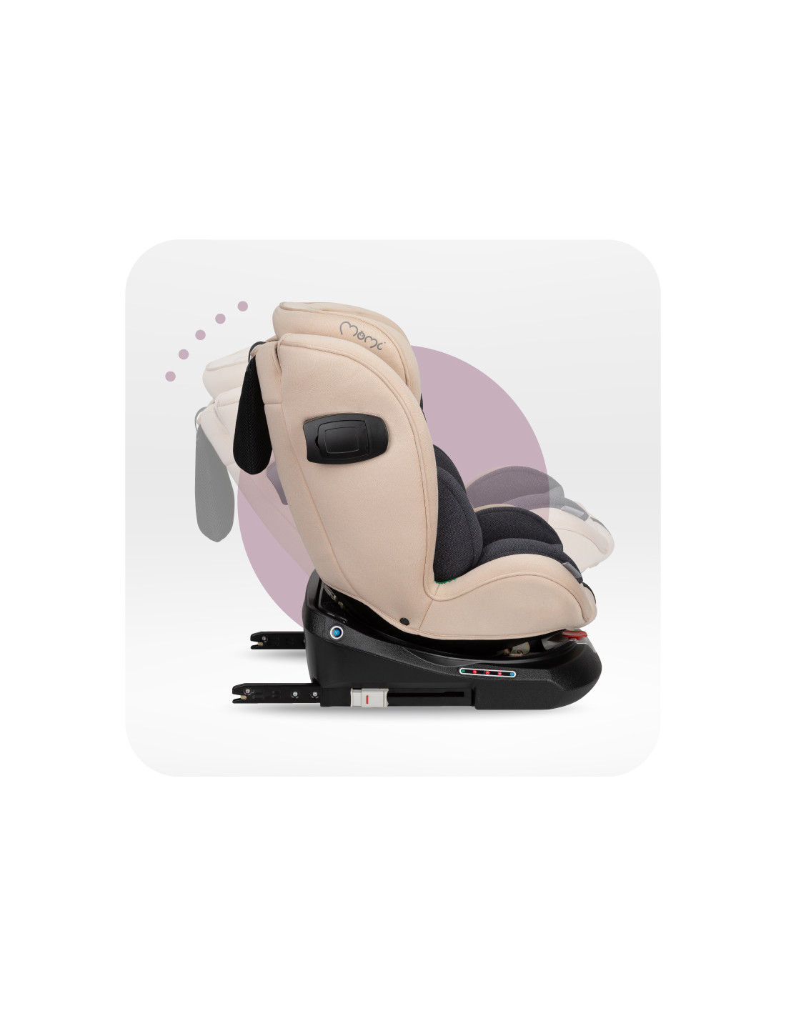 MoMi EMI Car seat 360° Rotation, Beige