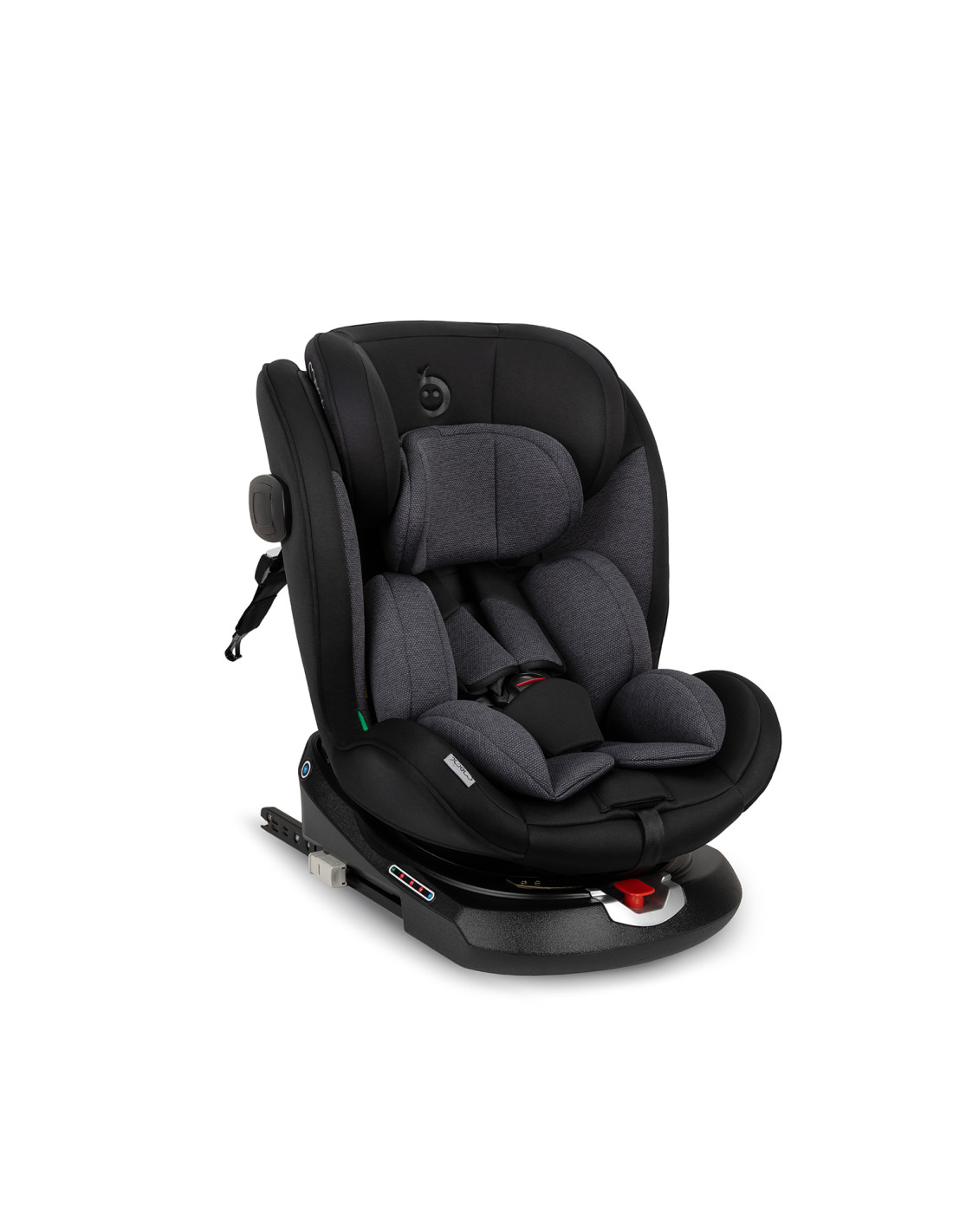 MoMi EMI Car Seat 360° Rotation, Black