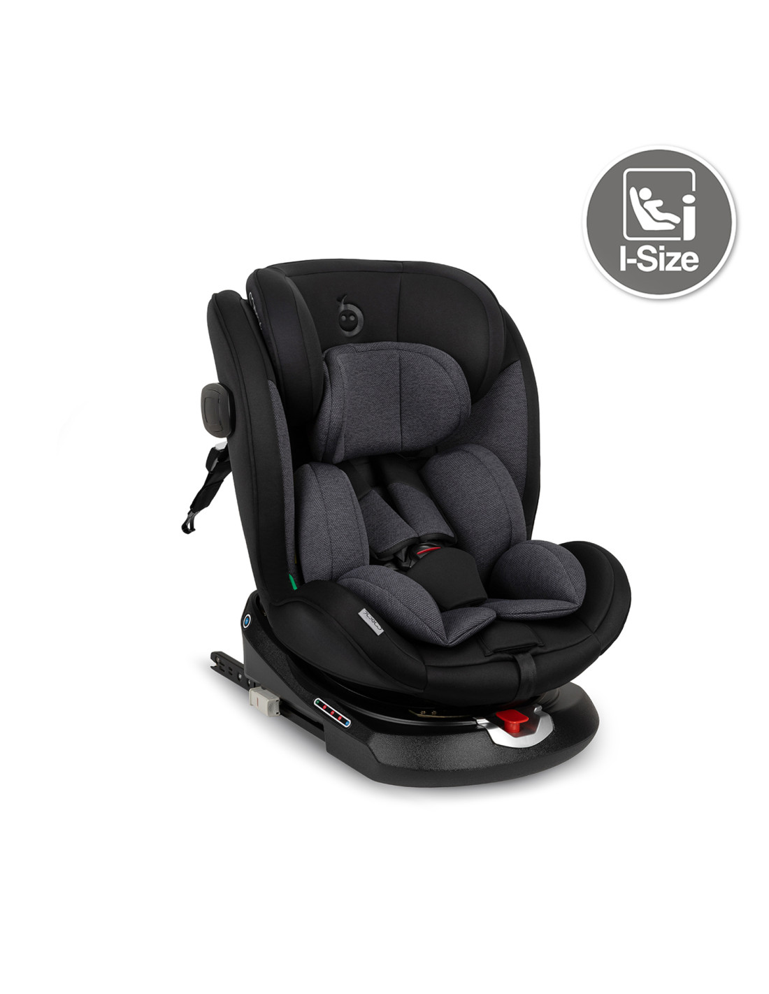 MoMi EMI Car Seat 360° Rotation, Black