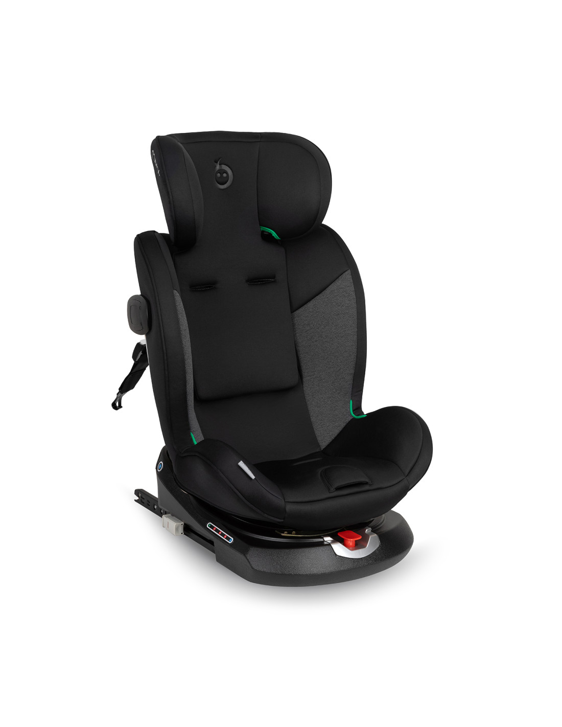MoMi EMI Car Seat 360° Rotation, Black