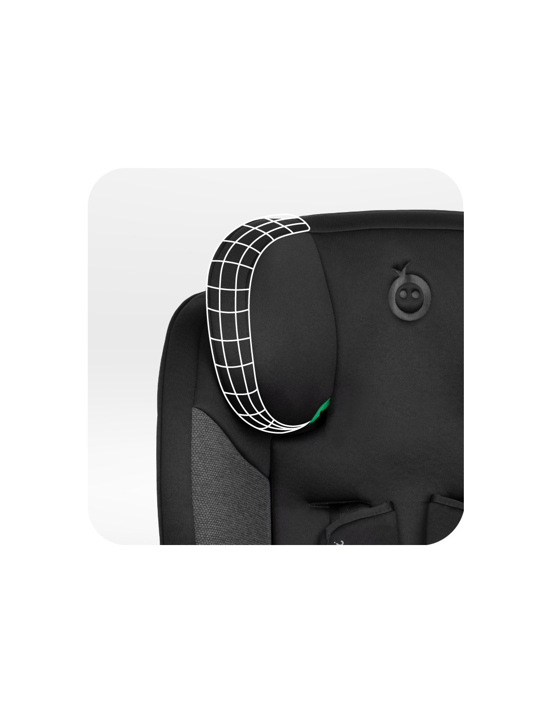 MoMi EMI Car Seat 360° Rotation, Black