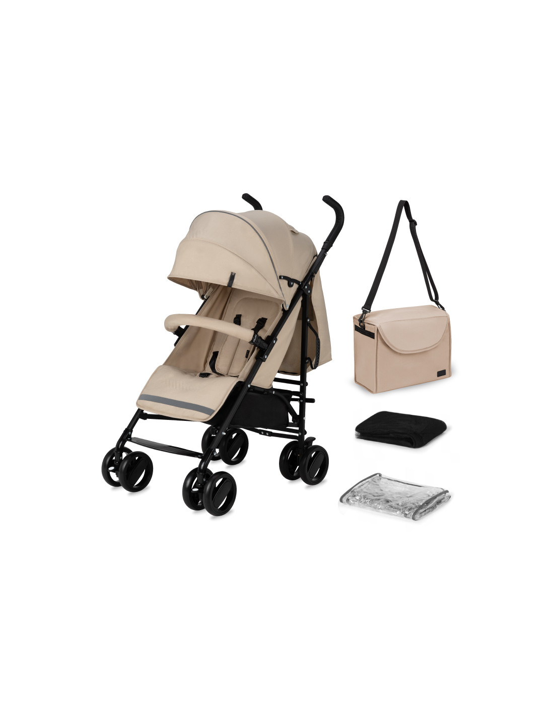 MoMi AKIRA Stroller Umbrella, Beige