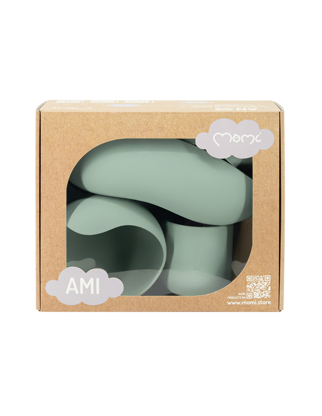 MoMi AMI Meal Set, Green