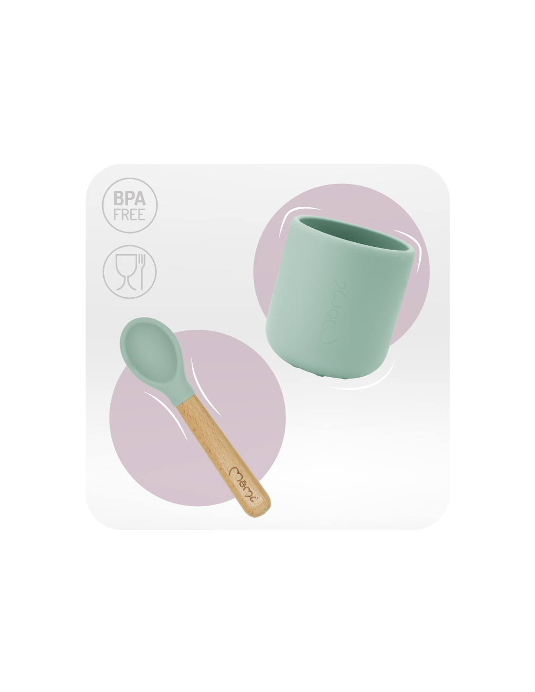 MoMi AMI Meal Set, Green