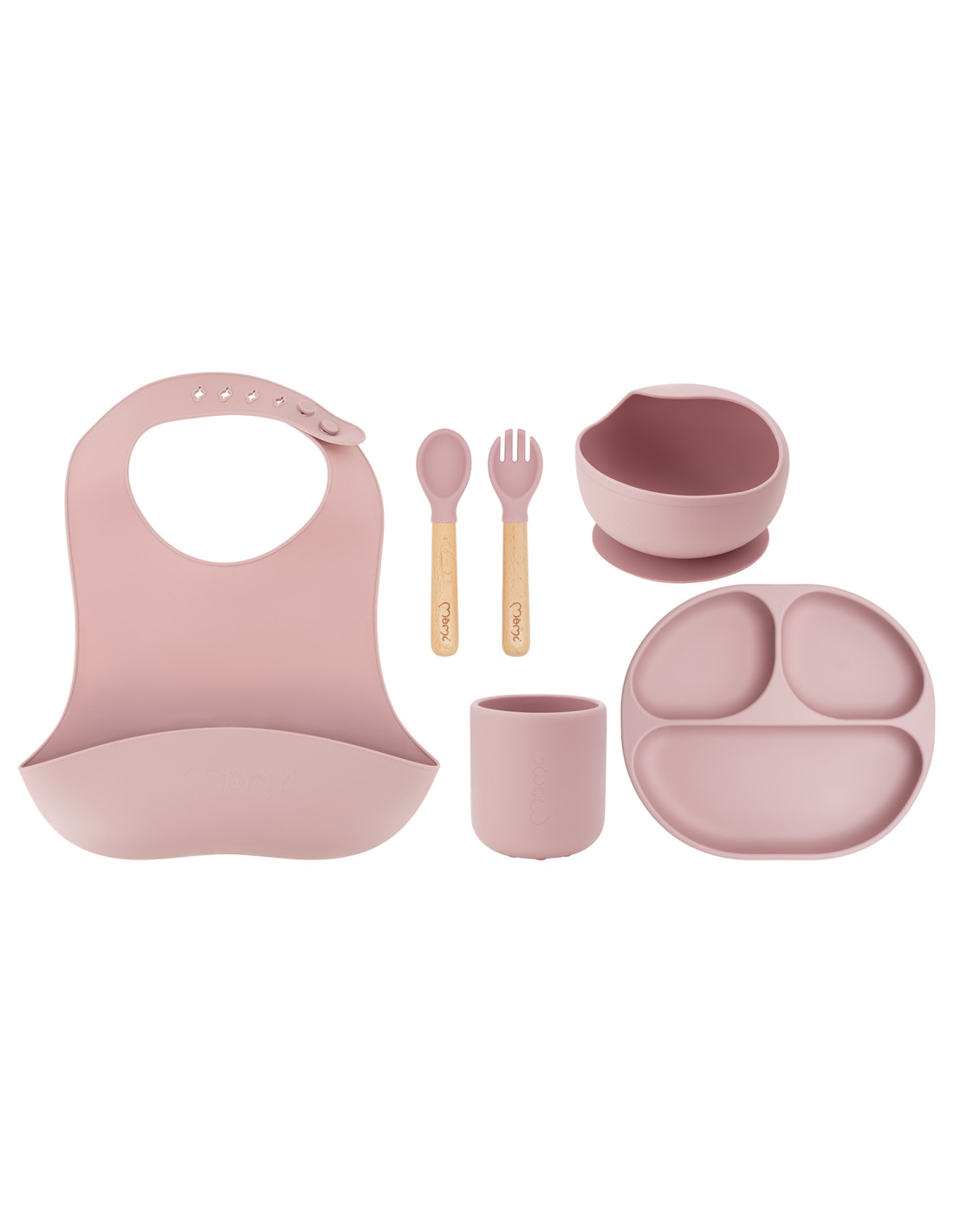 MoMi AMI Meal Set, Pink