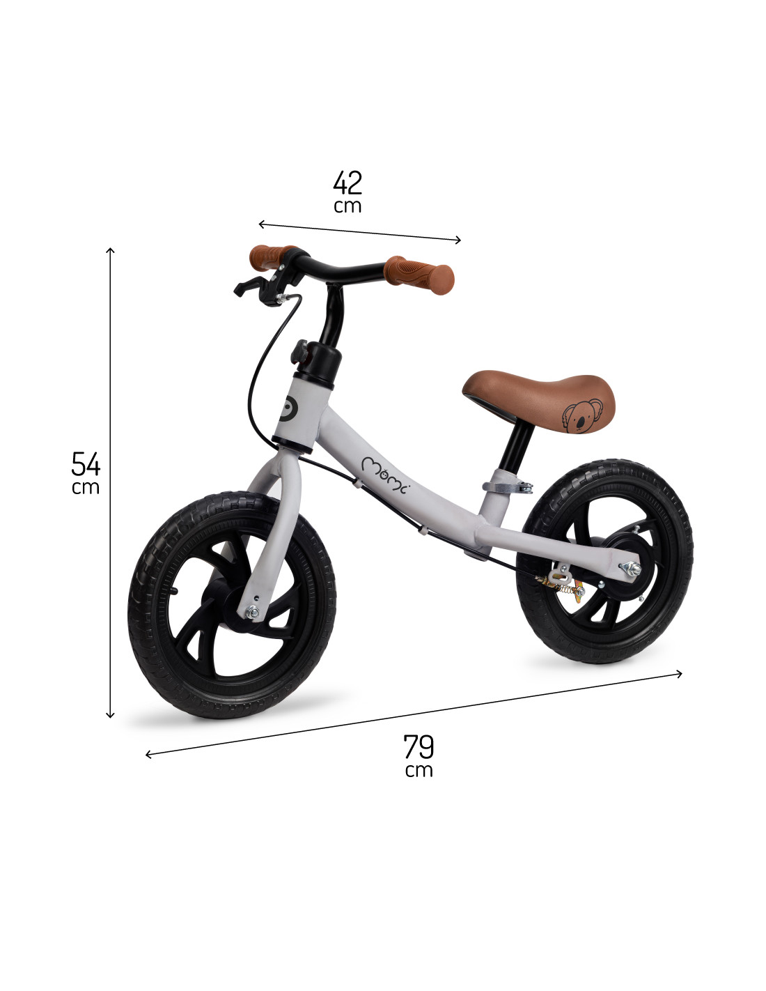 MoMi BREKI Balance bike, Grey