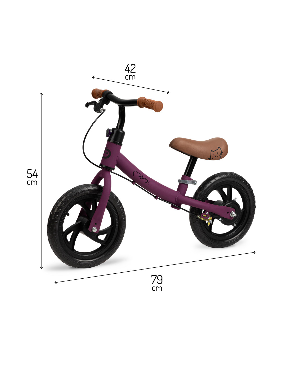 MoMi BREKI Balance bike, Purple