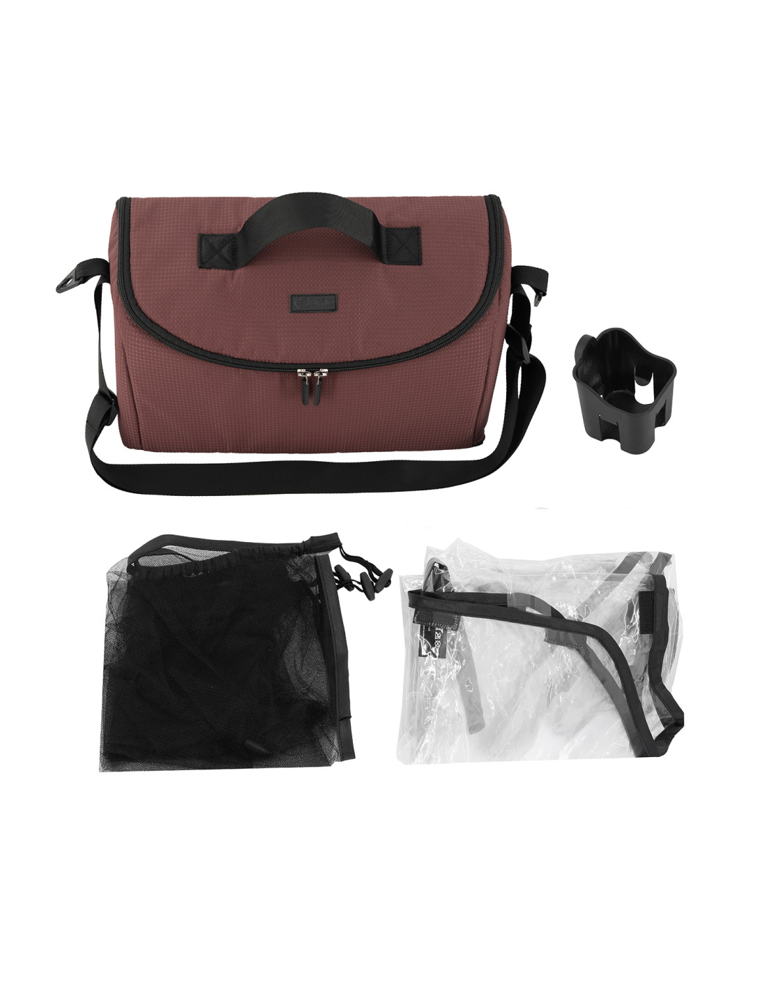MoMi CLARA Stroller, Burgundy