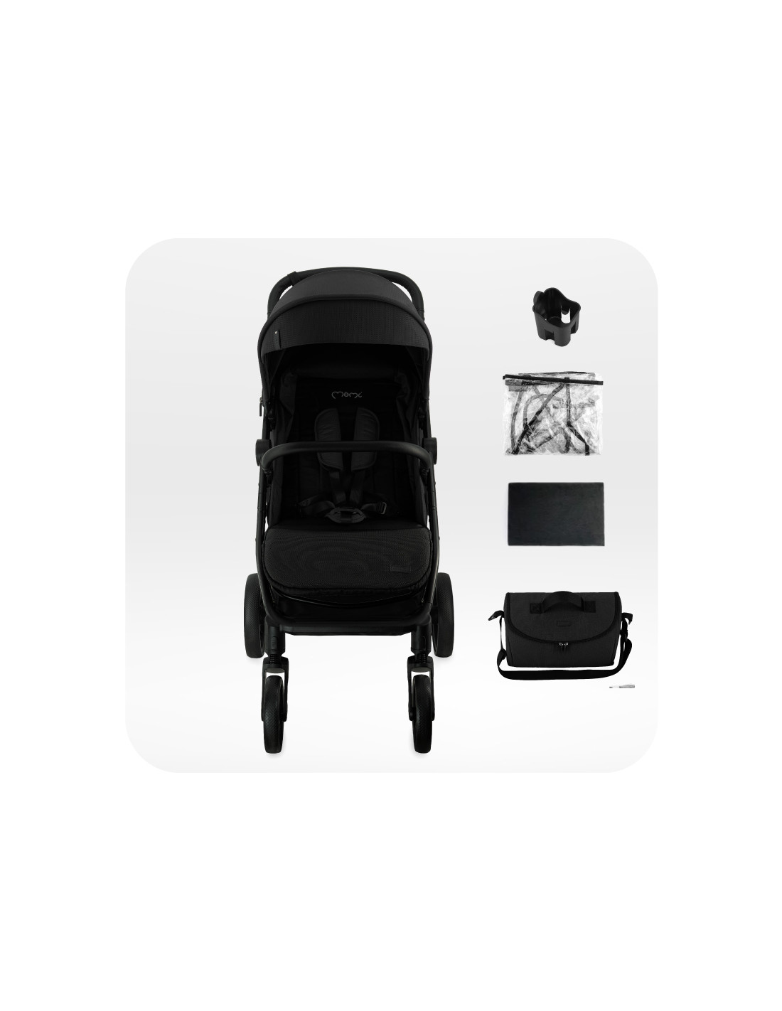 MoMi CLARA Stroller, Black