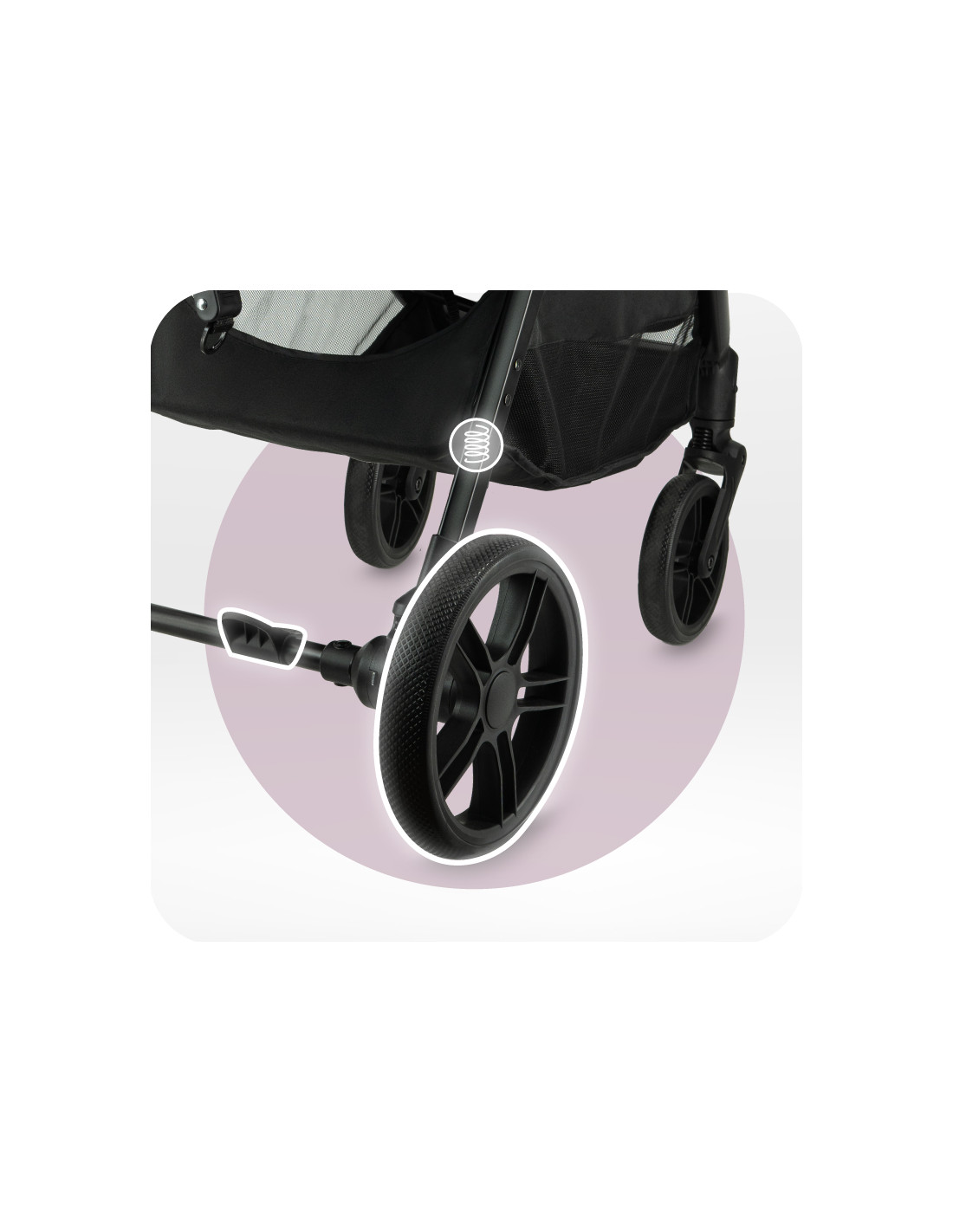 MoMi CLARA Stroller, Black
