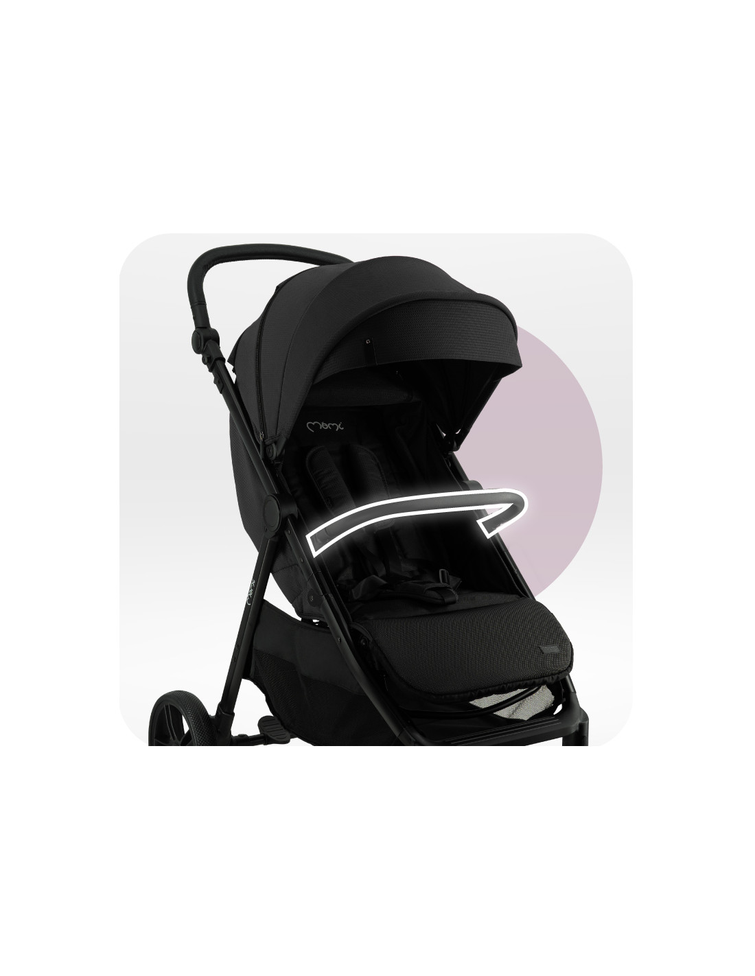 MoMi CLARA Stroller, Black