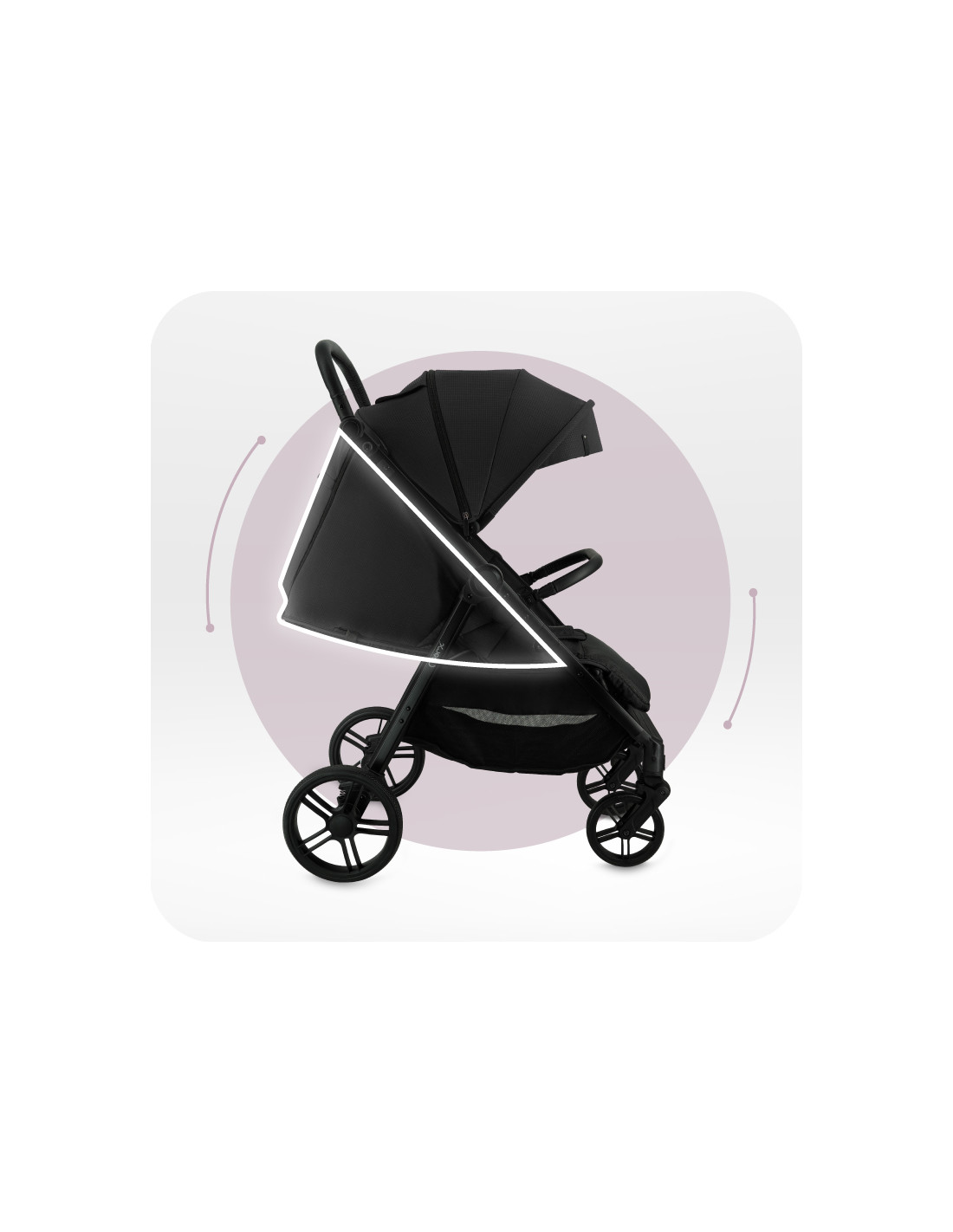 MoMi CLARA Stroller, Black
