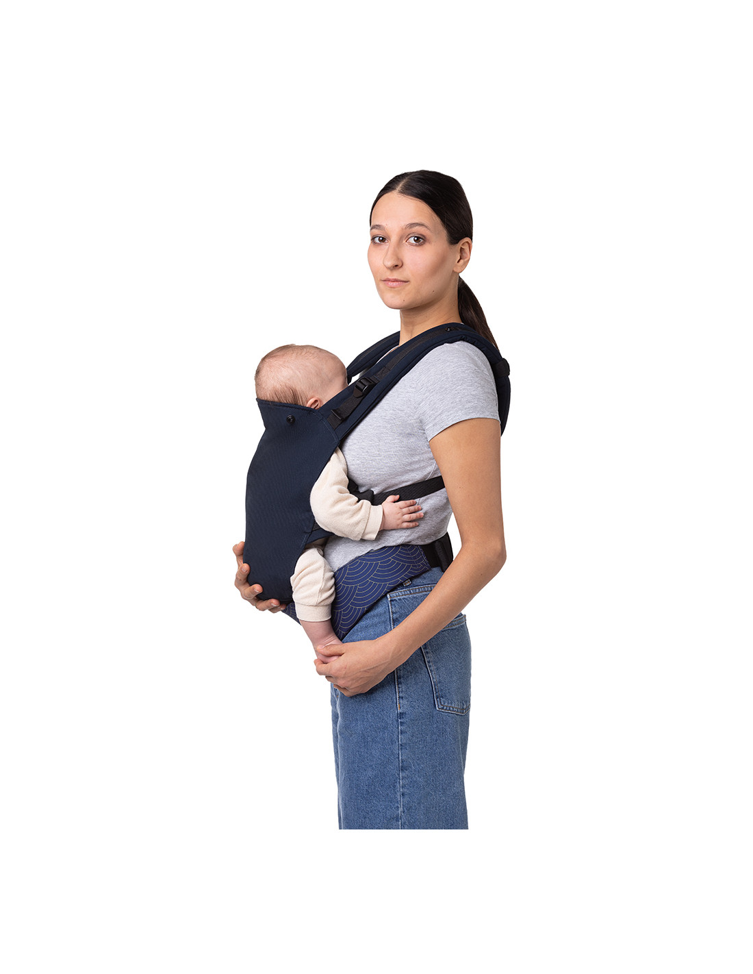 MoMi Collet Baby Carrier, Navy Blue