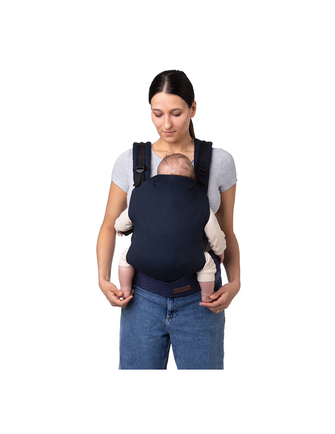 MoMi Collet Baby Carrier, Navy Blue