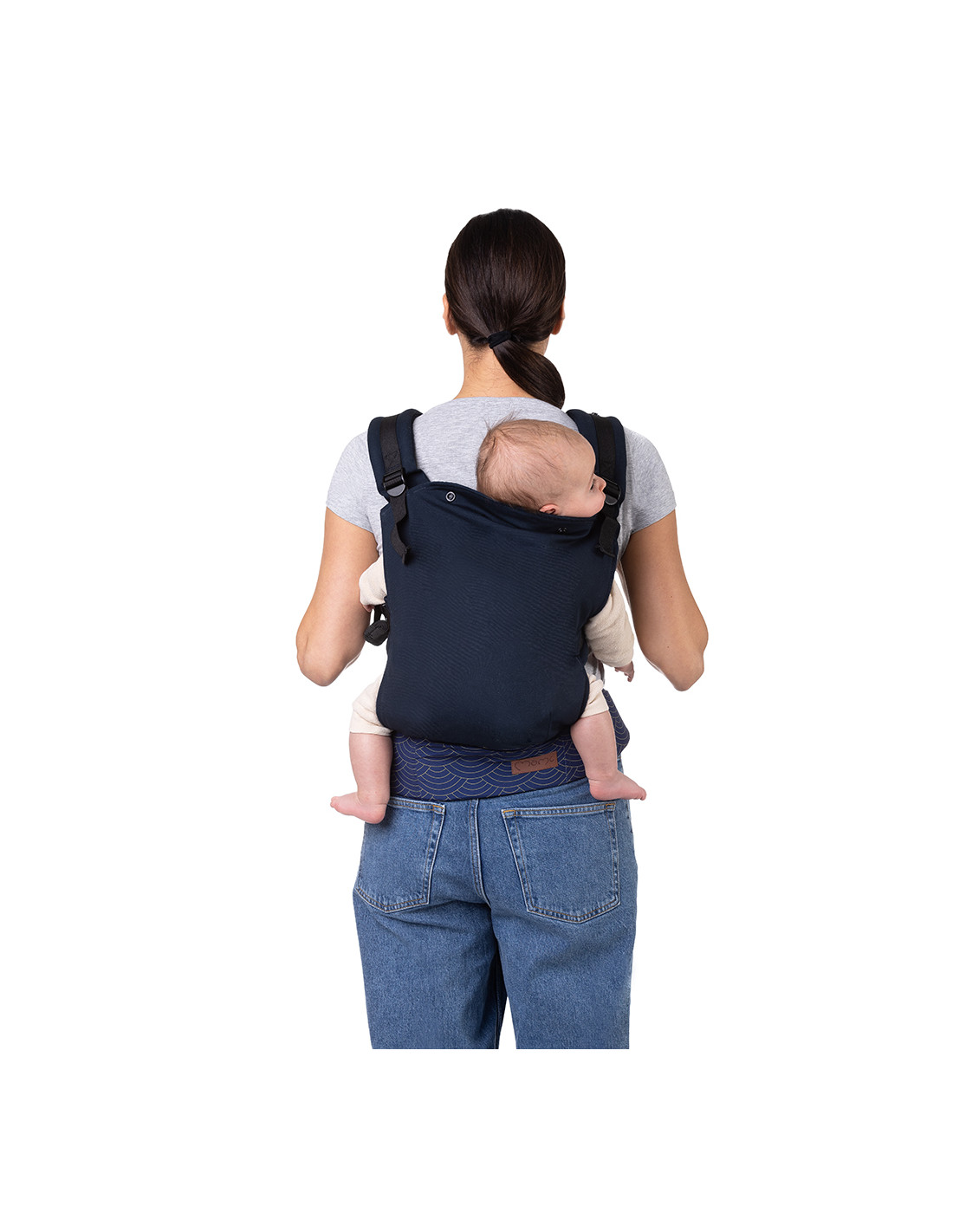 MoMi Collet Baby Carrier, Navy Blue