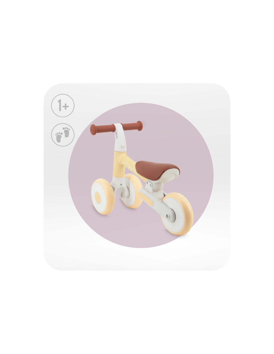 MoMi DEX Walking bike, Yellow