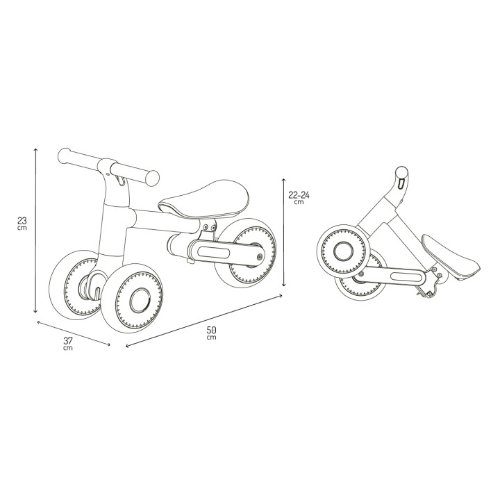 MoMi DEX Walking bike, Yellow