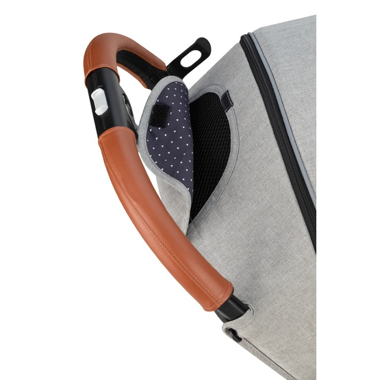 MoMi ESTELLE Pram With Gold Frame, Grey/Gold