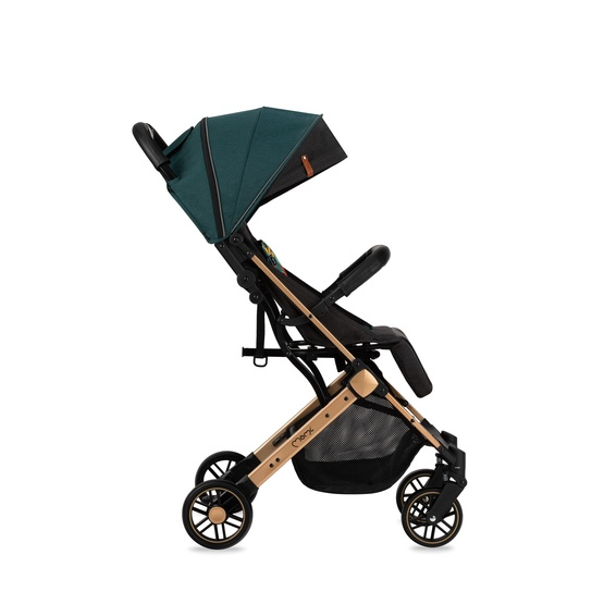 MoMi ESTELLE Stroller With Gold Frame, Green/Gold