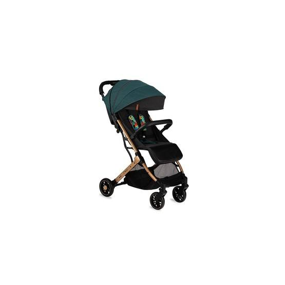 MoMi ESTELLE Stroller With Gold Frame, Green/Gold