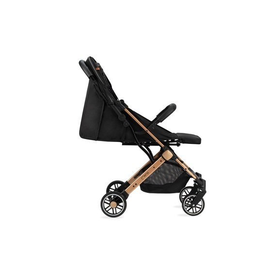 MoMi ESTELLE Pram With Gold Frame, Black/Gold