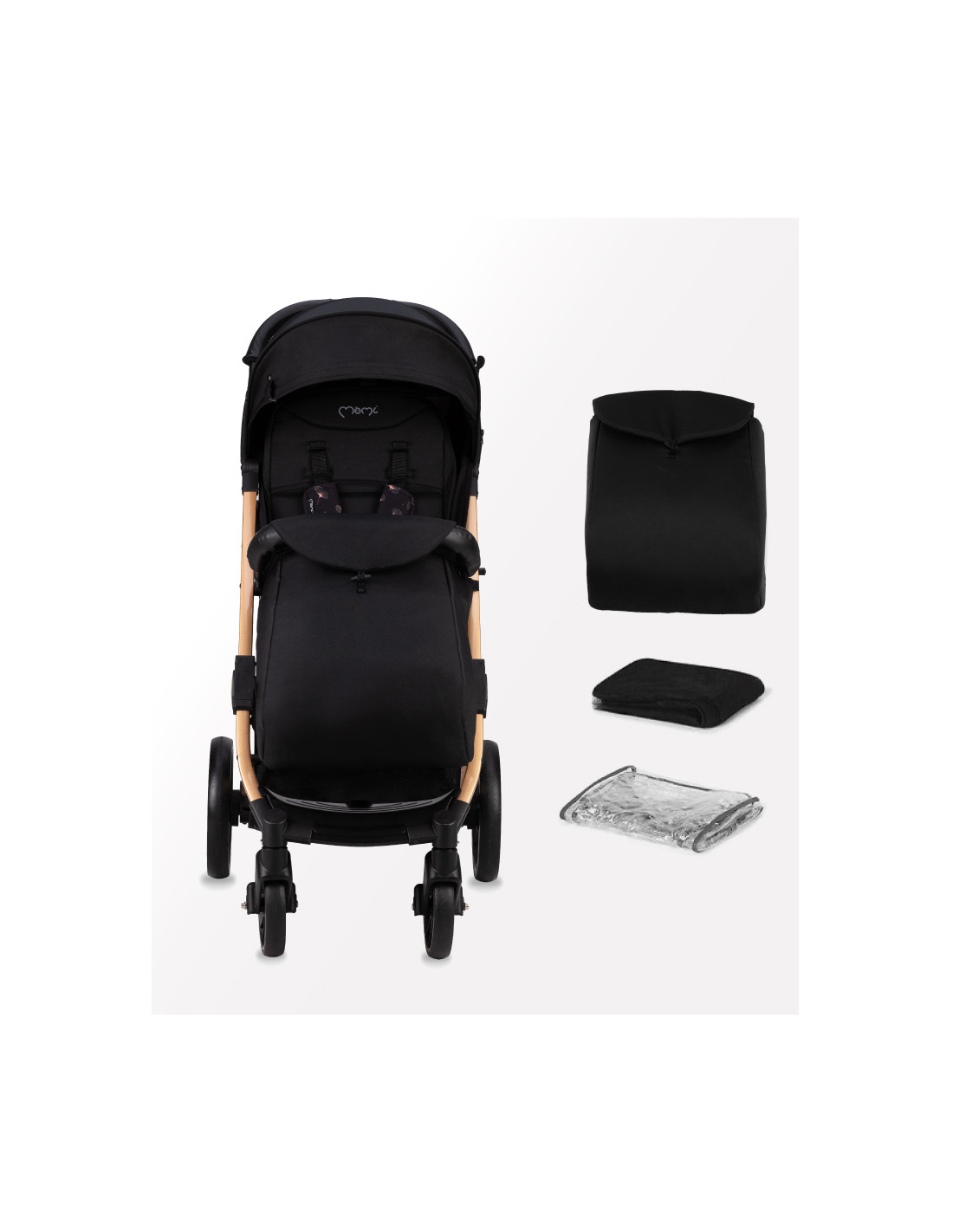 MoMI ESTELLE DAKAR Pram, Black