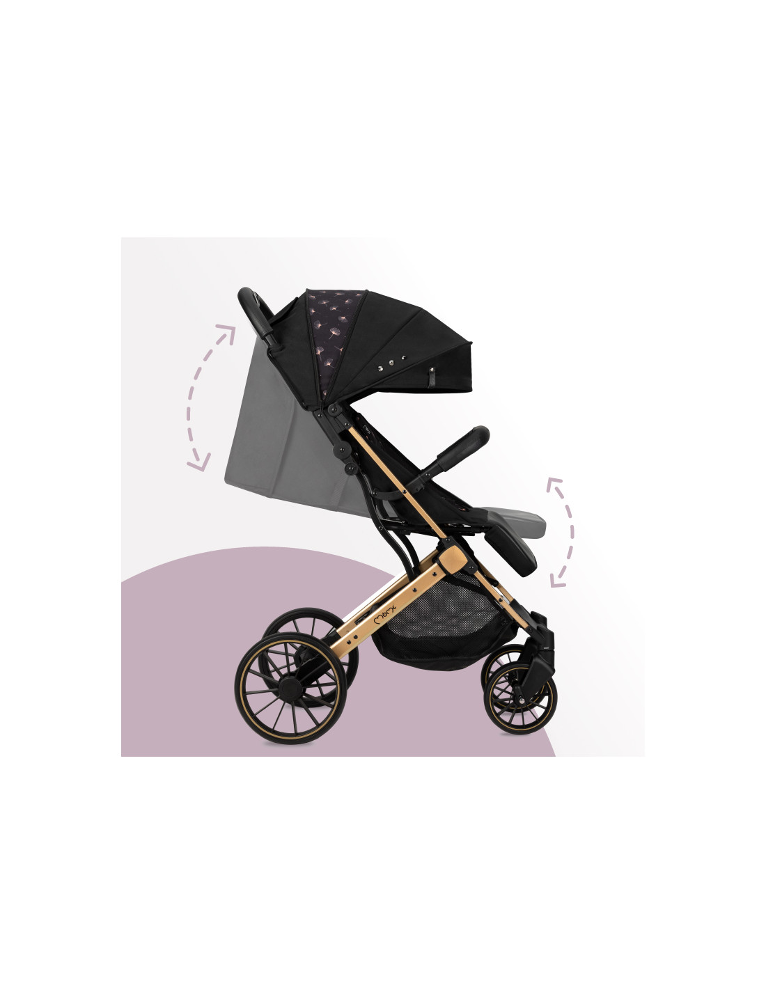 MoMI ESTELLE DAKAR Pram, Black