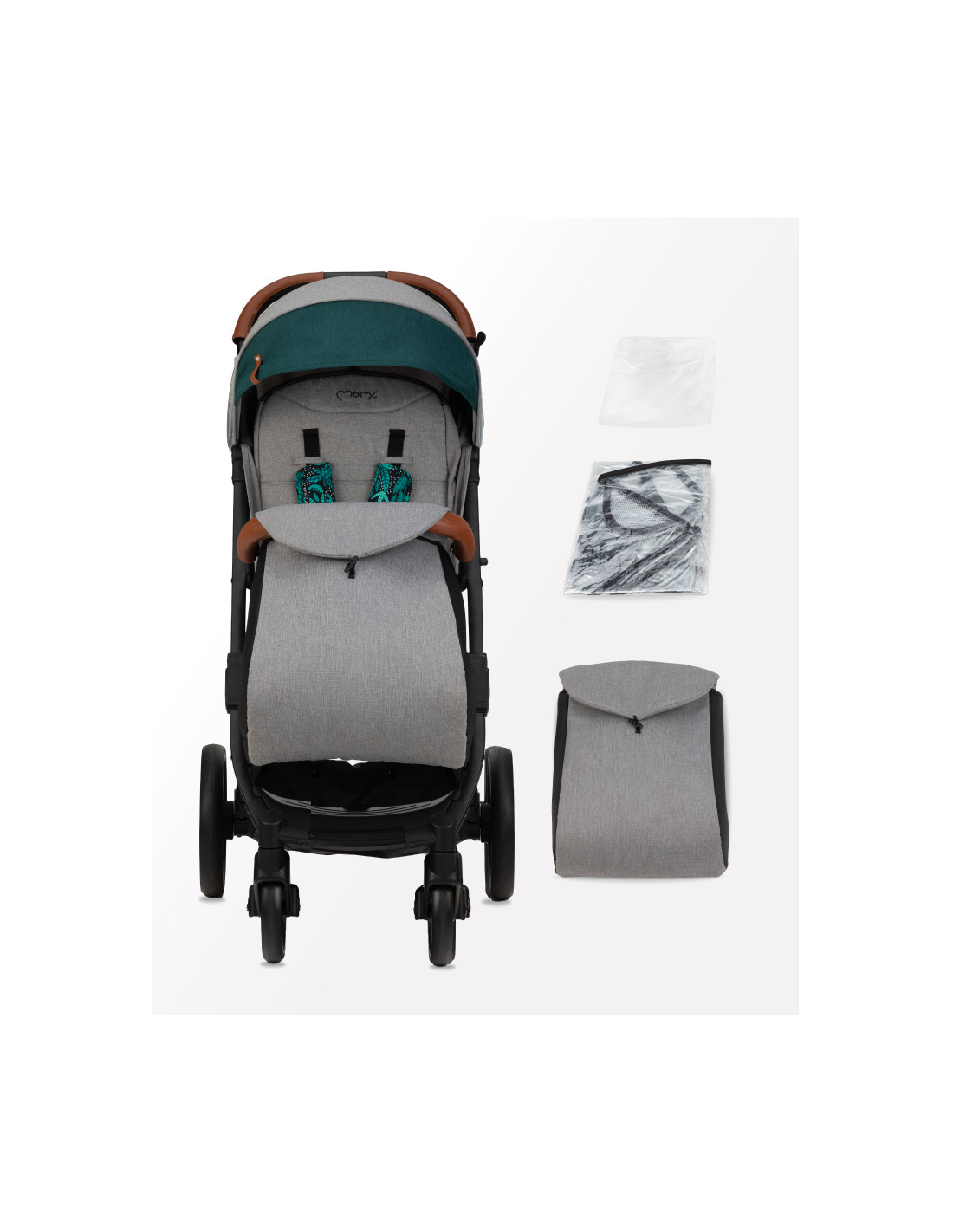 MoMI ESTELLE DAKAR Pram, Jungle Grey