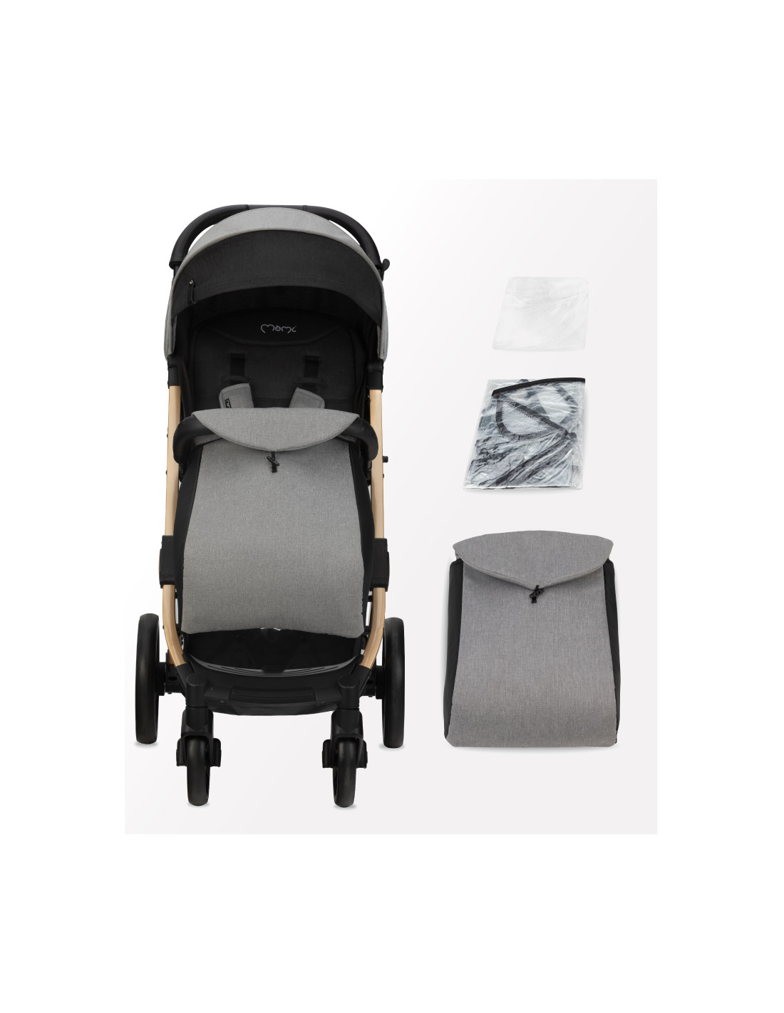 MoMI ESTELLE DAKAR Pram, Leopard Grey
