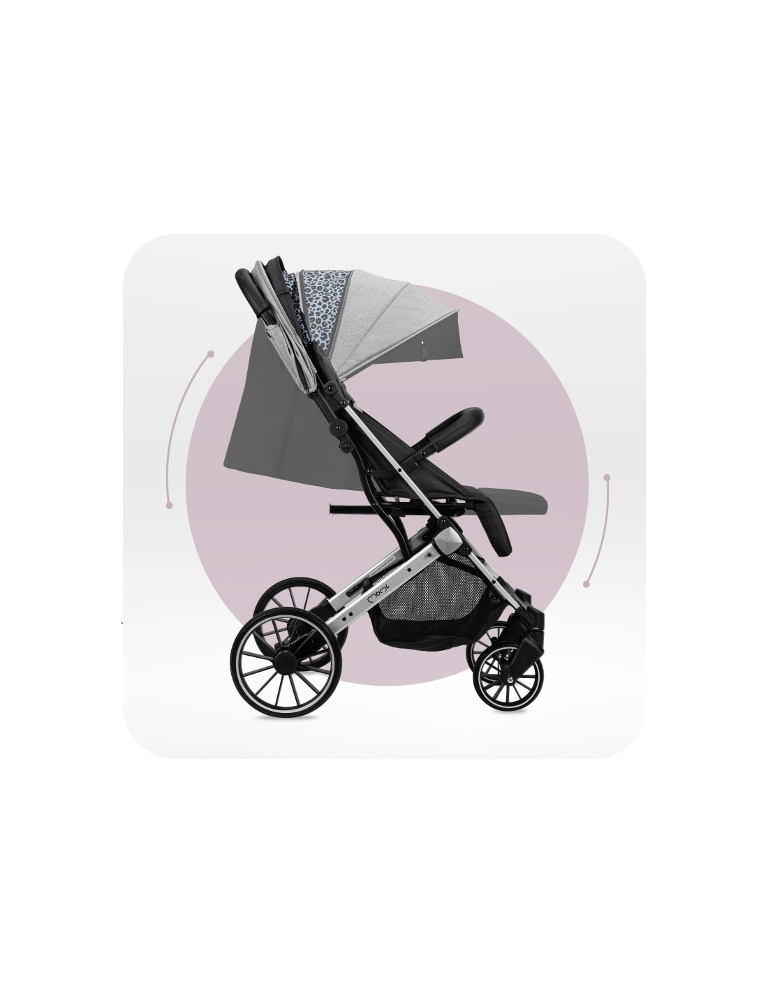MoMi ESTELLE LIGHT PLUS Pram, Grey