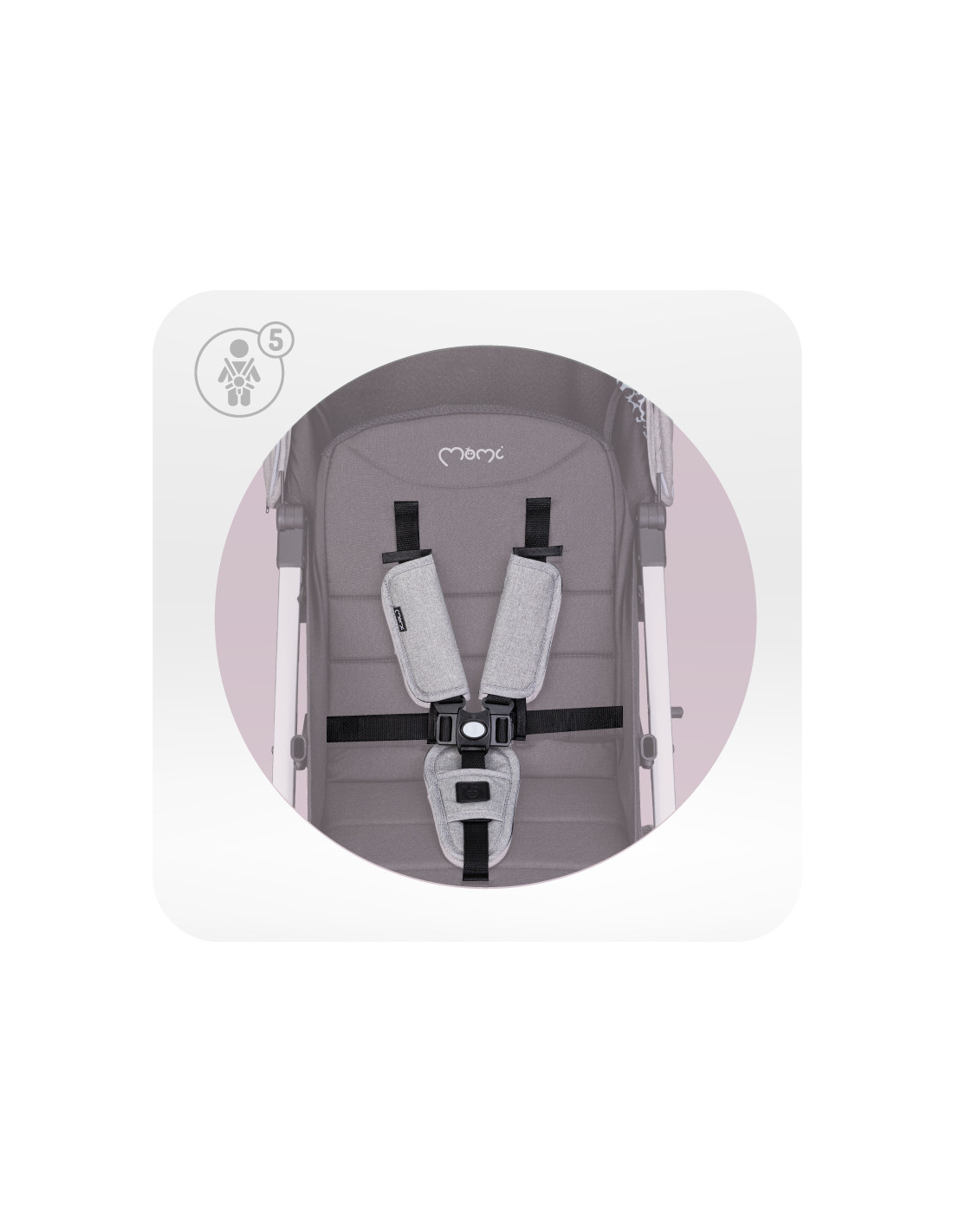 MoMi ESTELLE LIGHT PLUS Pram, Grey