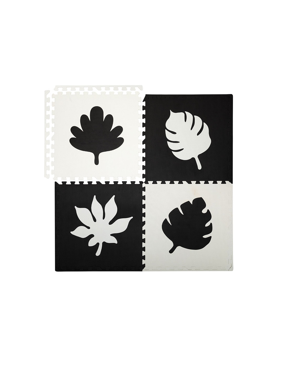 MoMi Feli Puzzle Mat In Foam, Black