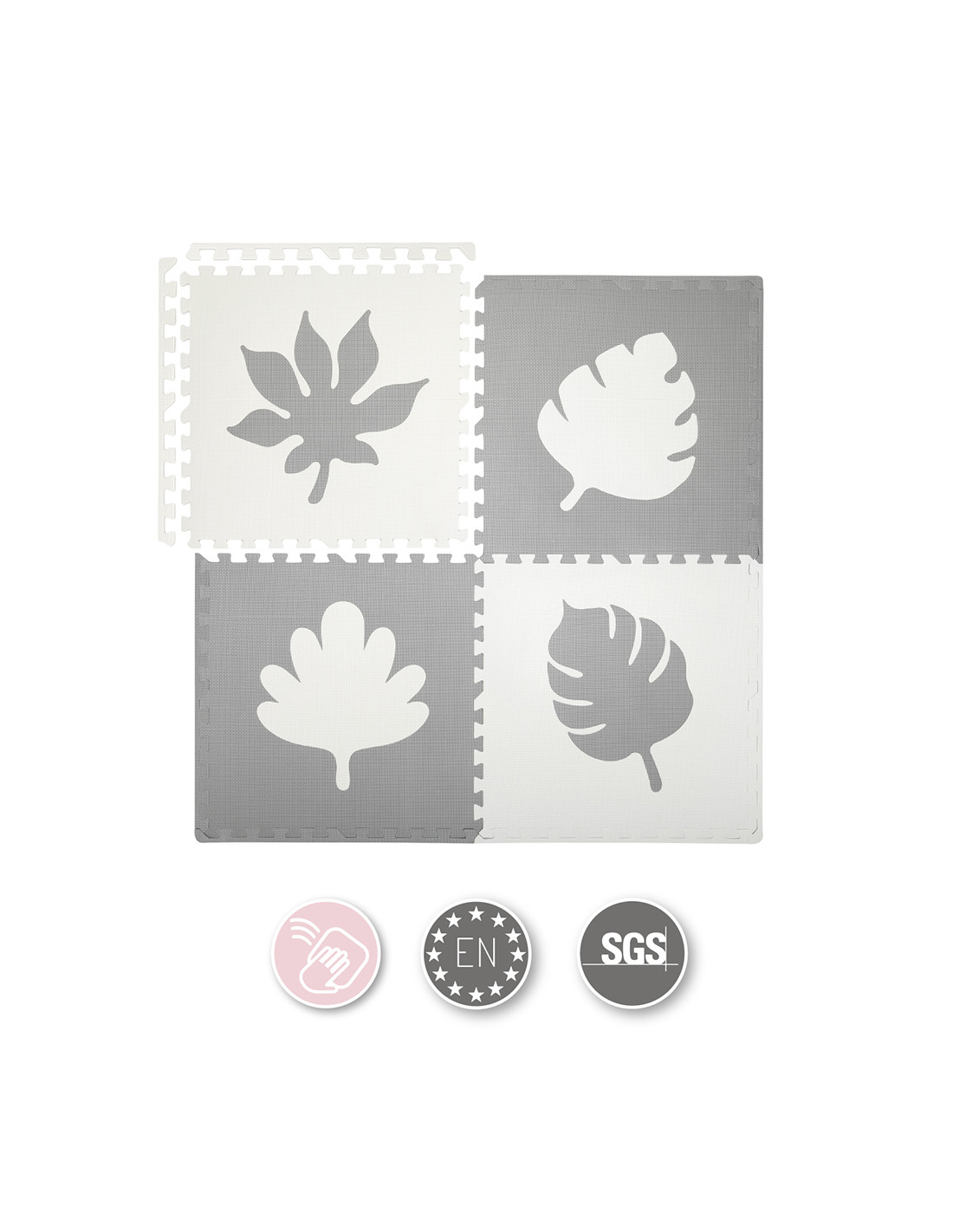 MoMi Feli Puzzle Mat In Foam, Grey