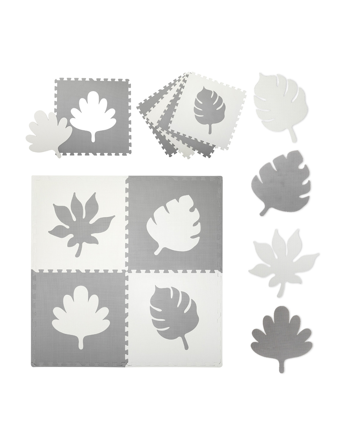 MoMi Feli Puzzle Mat In Foam, Grey