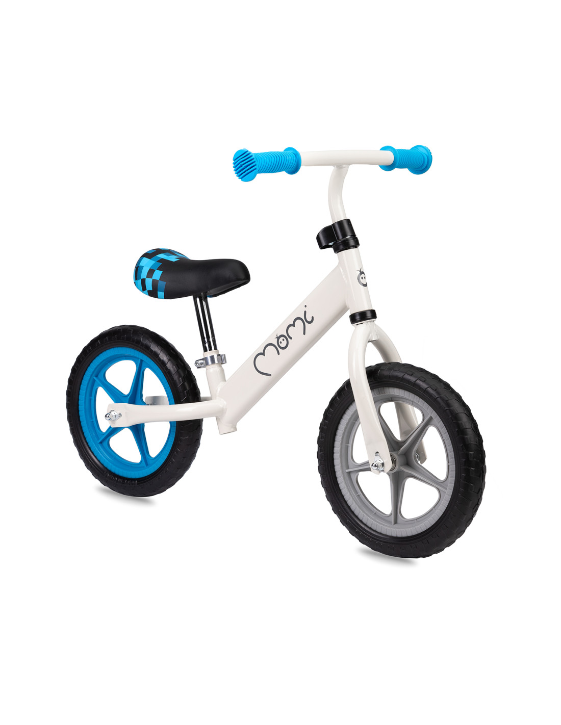 MoMi FLEET Balance Bike, White/Blue