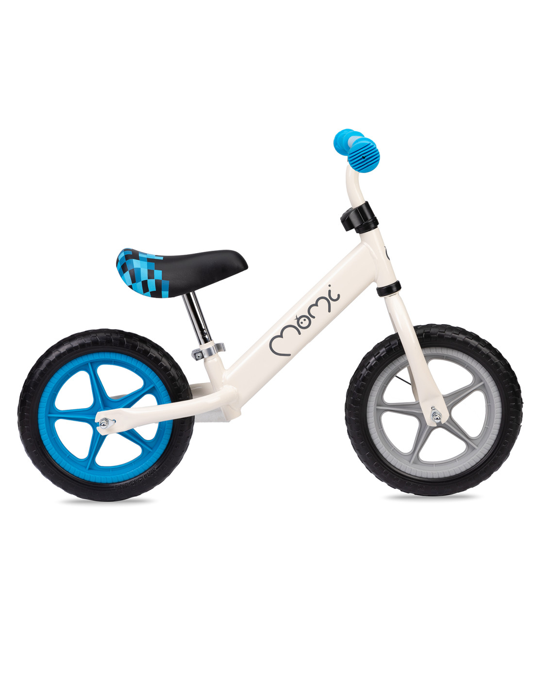 MoMi FLEET Balance Bike, White/Blue