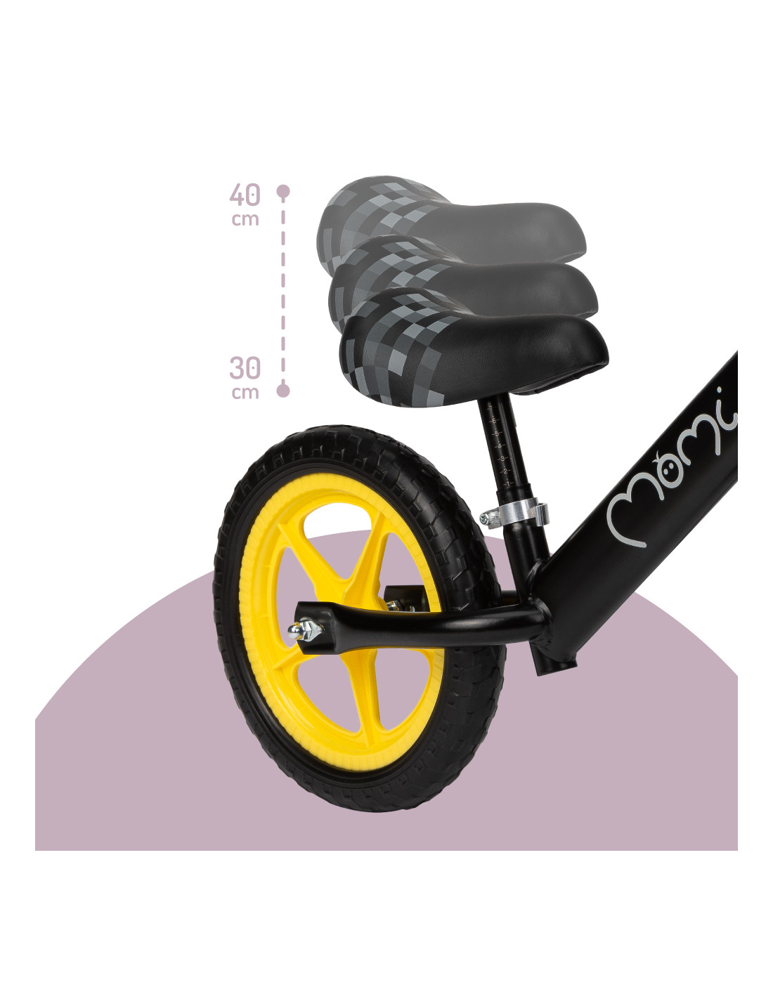 MoMi FLEET Balance Bike, Black
