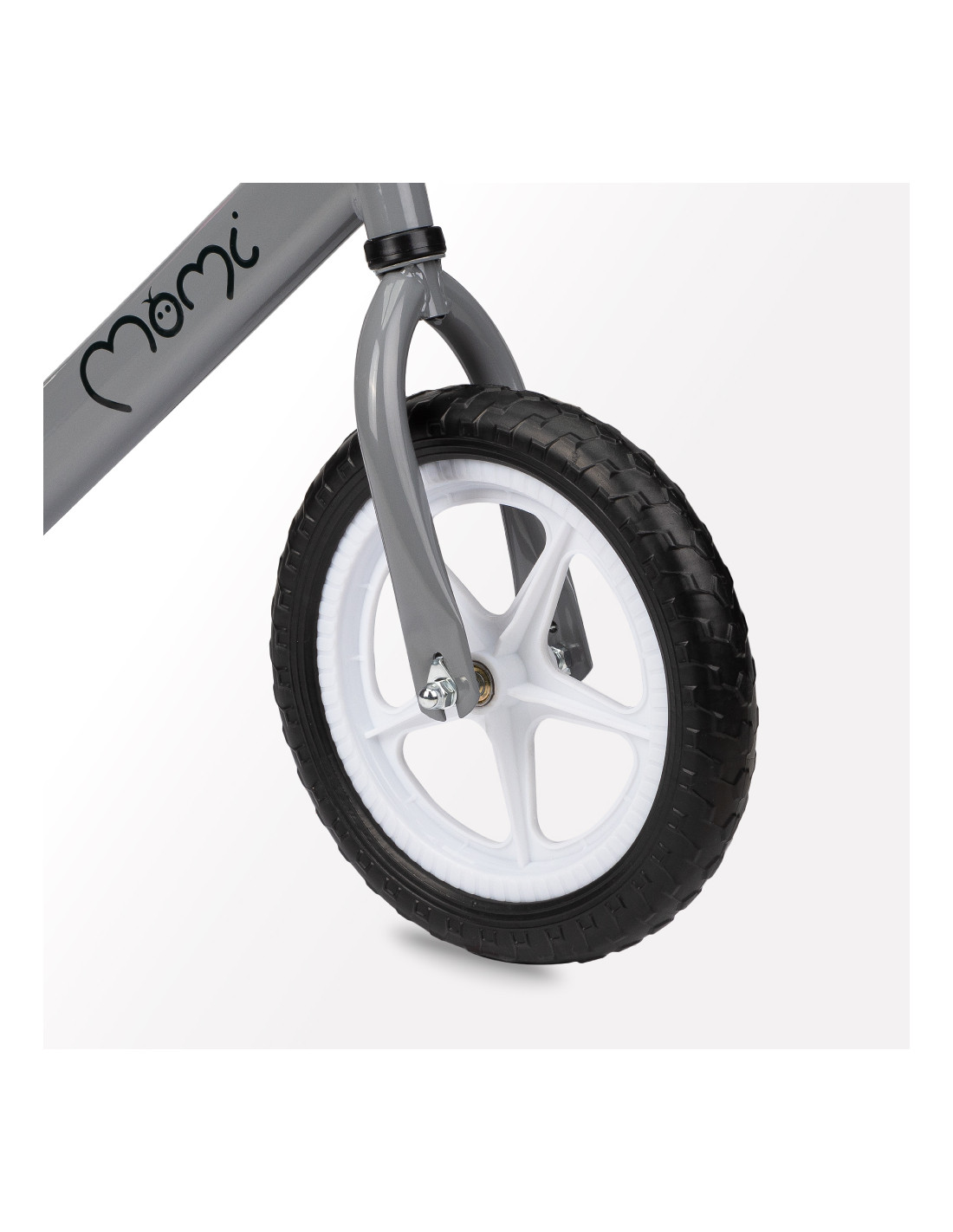 MoMi FLEET Balance Bike, Grey/Pink