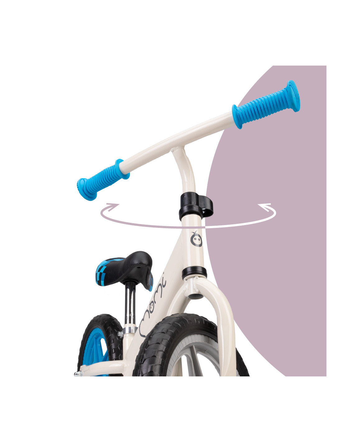 MoMi FLEET Balance Bike, White/Blue