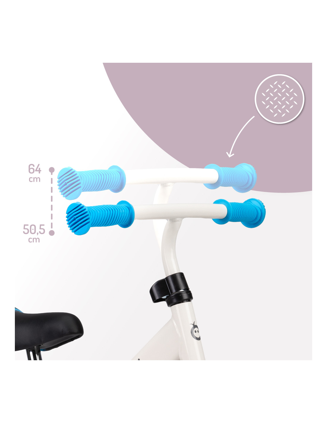 MoMi FLEET Balance Bike, White/Blue