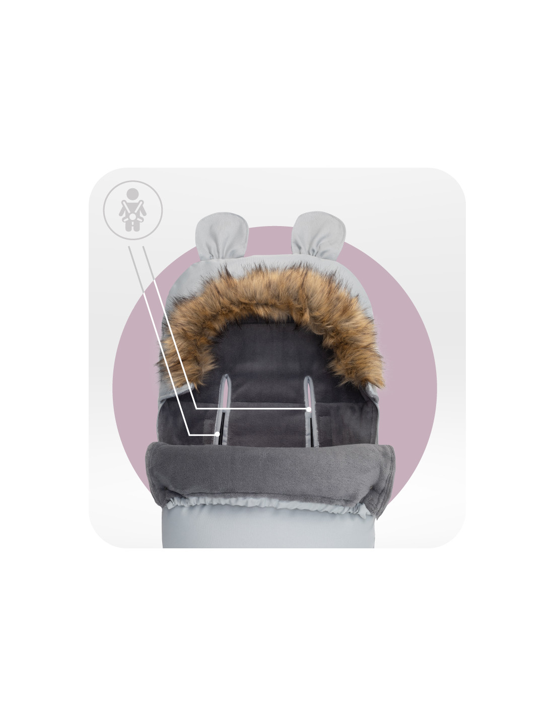 MoMi Travel Bag, Grey