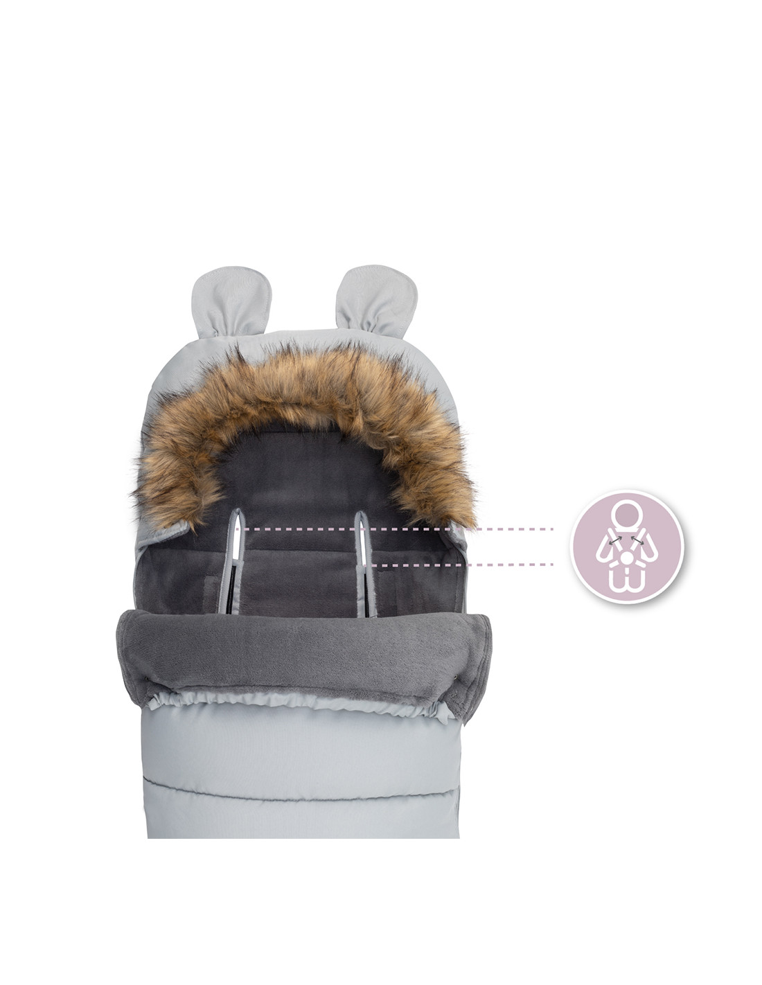 MoMi Travel Bag, Grey