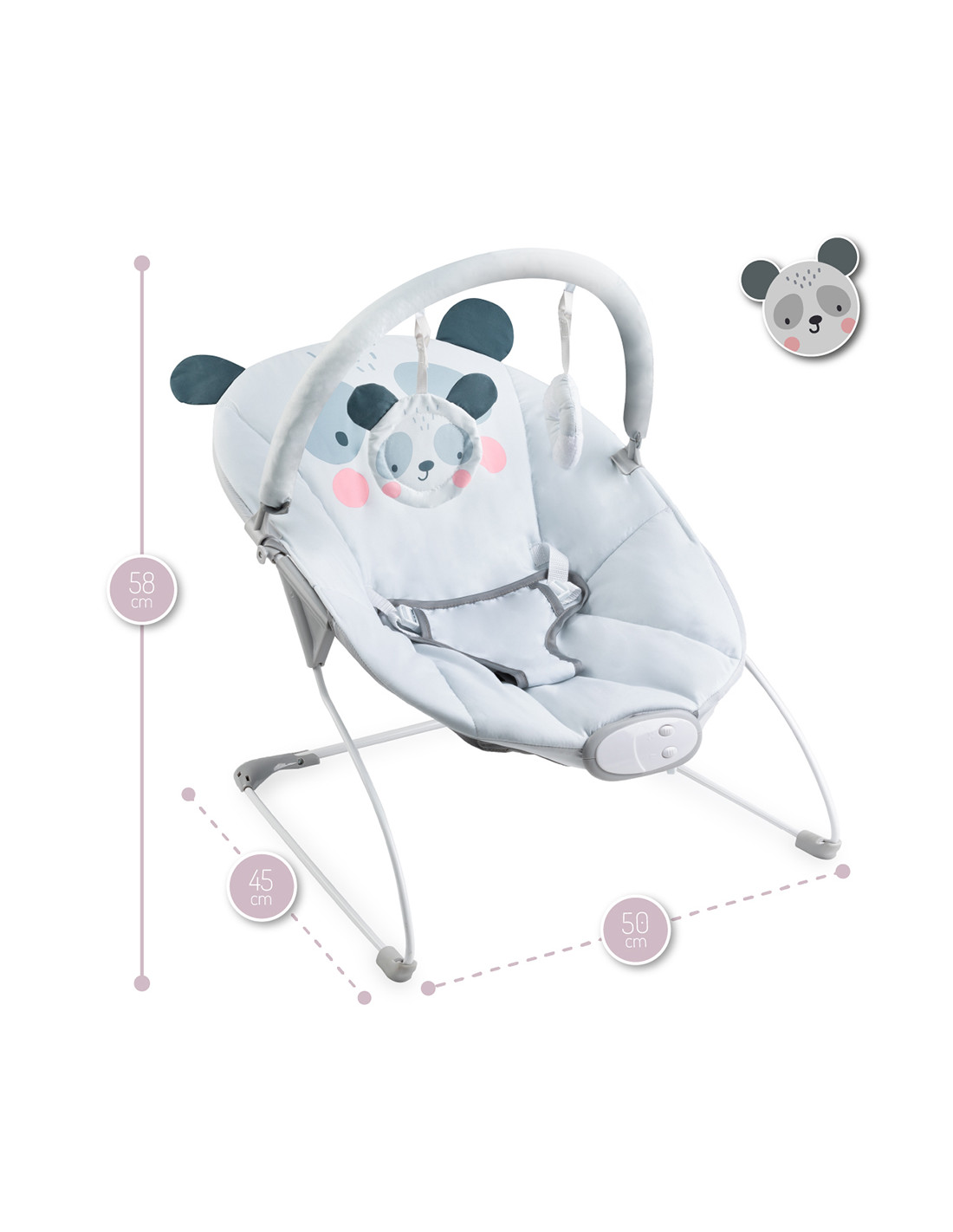 Momi GLOSSY Babysitter, Panda
